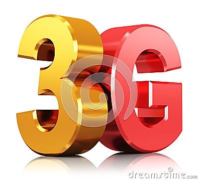 3G wireless technology logo Stock Photo