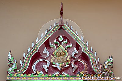 Gable temple Stock Photo