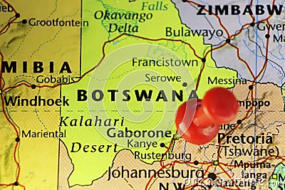 Gaborone capital city of Botswana Stock Photo