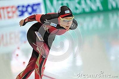 Gabriele Hirschbichler - speed skating Editorial Stock Photo