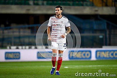 italian soccer Serie A match - Hellas Verona FC vs Cagliari Calcio Editorial Stock Photo