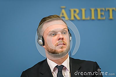 Gabrielius Landsbergis, Foreign Minister of Lithuania, Editorial Stock Photo