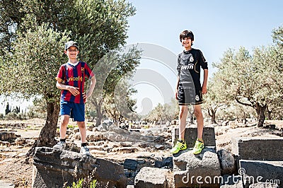 Gadara, Jordan Editorial Stock Photo