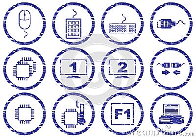 Gadget icons set. Vector Illustration