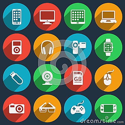 Gadget icons Vector Illustration