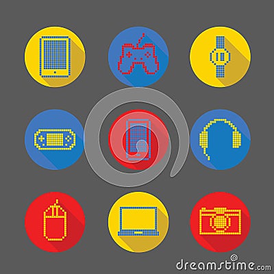 Gadget pixel icon Vector Illustration