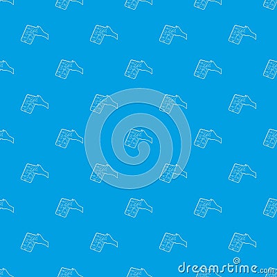 Gadget in reparation pattern vector seamless blue Vector Illustration