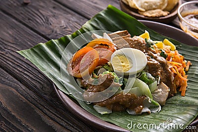 Gado gado, famous indonesian tradtional dish Stock Photo