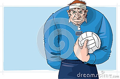 Gaelic football player Vector Illustration