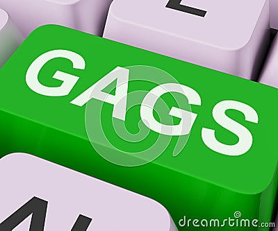 Gags Key Shows Humor Jokes Or Comedy Stock Photo