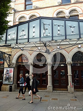 The Gaiety Theatre in Dublin Editorial Stock Photo