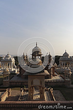 Gaitore Ki Chhatriyan tomb jaipur india Stock Photo