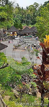 Gajah Cave Temple Bali Area Editorial Stock Photo