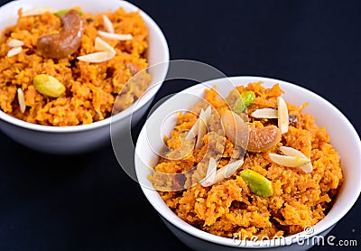 Gajar Halwa Stock Photo