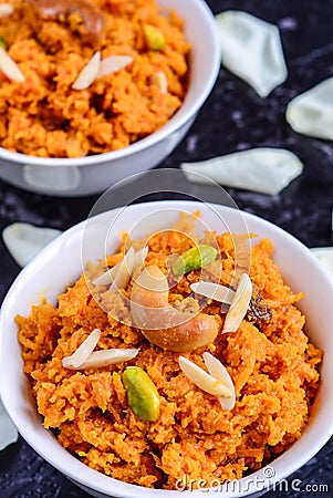 Gajar Halwa Stock Photo