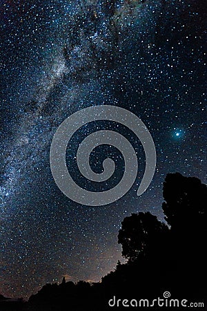 Galactic Centre - Milky way - Tarawera Stock Photo