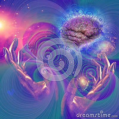 Galactic Mind Stock Photo