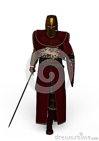 Galahad, the Knight of the Round Table Stock Photo