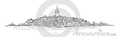 GALATA TOWER - ISTANBUL Stock Photo