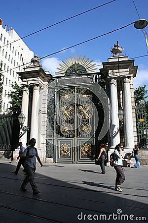 Galatasaray High School Main Door Editorial Stock Photo