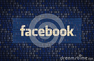 GALATI, ROMANIA - 10 APRIL 2018: Facebook data security and privacy issues. Data encription concept Editorial Stock Photo