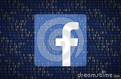 GALATI, ROMANIA - 10 APRIL 2018: Facebook security and privacy issues. Data encription concept Editorial Stock Photo