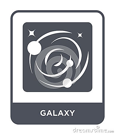 galaxy icon in trendy design style. galaxy icon isolated on white background. galaxy vector icon simple and modern flat symbol for Vector Illustration