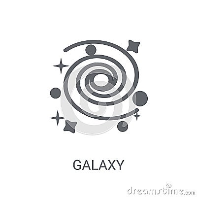 Galaxy icon. Trendy Galaxy logo concept on white background from Vector Illustration