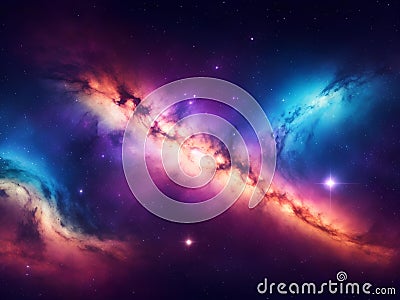 Galaxy and Milky Way wallpaper and background Stock Photo