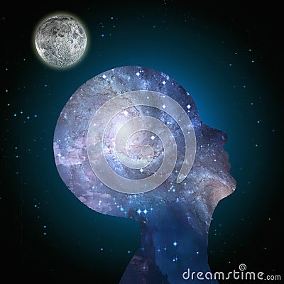 Galaxy Mind Art Stock Photo