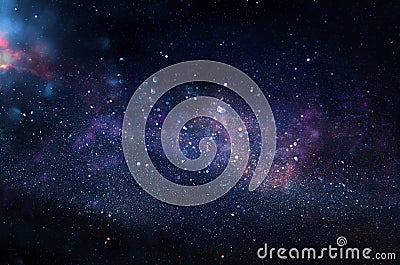 Galaxy and nebula . Starry outer space background texture. Stock Photo