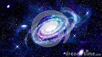 Galaxy in outer space Stock Photo