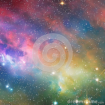 909 Galaxy Space Exploration: A mesmerizing and cosmic background featuring galaxy space exploration with stars, planets, and ne Stock Photo