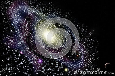 Galaxy in universe Stock Photo