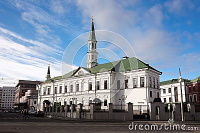 Galeevskaya mosque monument of Tatar religious architecture. Editorial Stock Photo