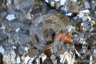 galenite mineral texture Stock Photo