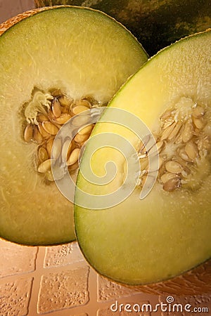 Galia Melon Stock Photo