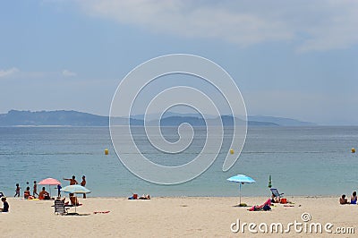 Galicia beach Editorial Stock Photo