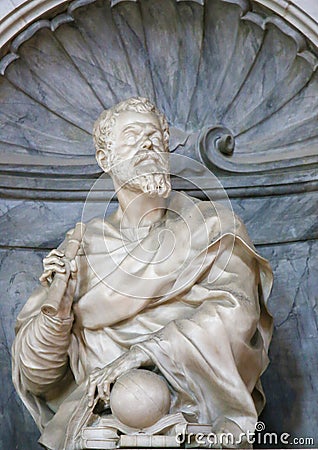 Galileo Galilei in Santa Croce, Florence Stock Photo