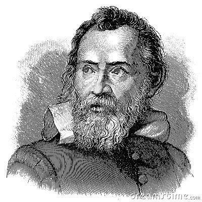 Galileo Galilei Vector Illustration