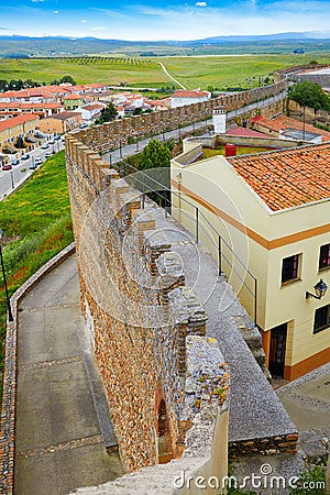 Galisteo village in Caceres of Extremadura Stock Photo