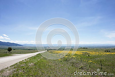 Gallatin Valley Stock Photo