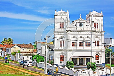 Galle Fort Meeran Jumma Masjid - Sri Lanka UNESCO World Heritage Editorial Stock Photo