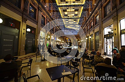 Galleria Alberto Sordi, restaurant, cafÃ©, interior design, coffeehouse Editorial Stock Photo