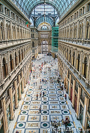 Galleria Umberto, Naples, Italy Editorial Stock Photo