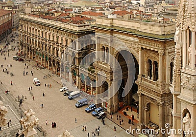 The Galleria Vittorio Emanuele II Stock Photo