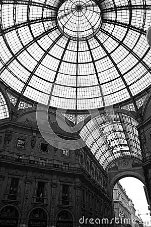 Galleria Vittorio Emanuele II in Milan, Italy Stock Photo