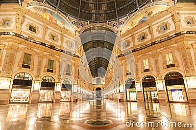 Galleria Vittorio Emanuele II in Milan, Italy Stock Photo