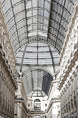 Galleria Vittorio Emanuele II, Milano Stock Photo