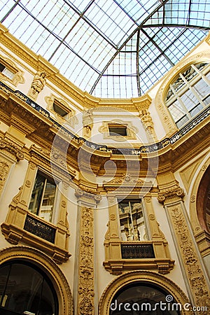 Galleria Vittorio Emanuele in Milan Stock Photo